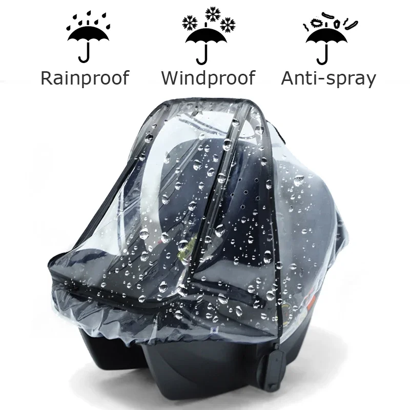 Stroller Rain Cover - Housse de protection transparente en EVA
