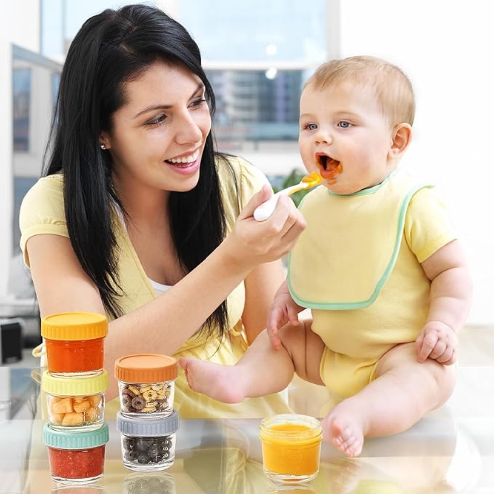 Baby Food Storage Jar - Lot de 6 pots en verre