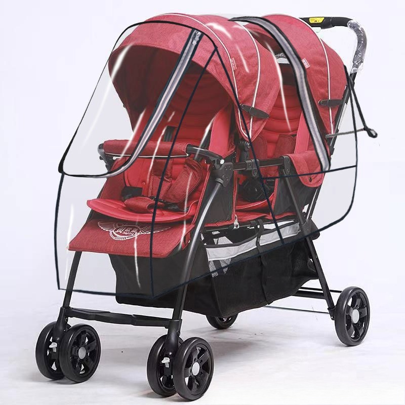 Stroller Rain Cover - Housse de pluie pour poussette double