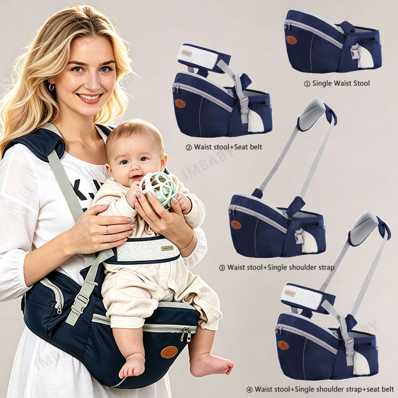 Ergonomic Baby Carrier - Nouveau Porte-bébé Ergonomique IMBABY 0-48 Mois,