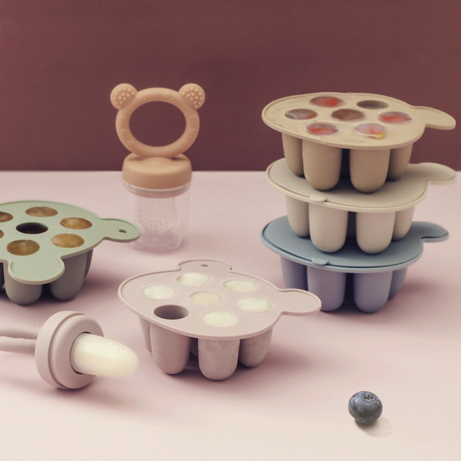 Baby Food Storage Jar - Moule en silicone pour glaces et