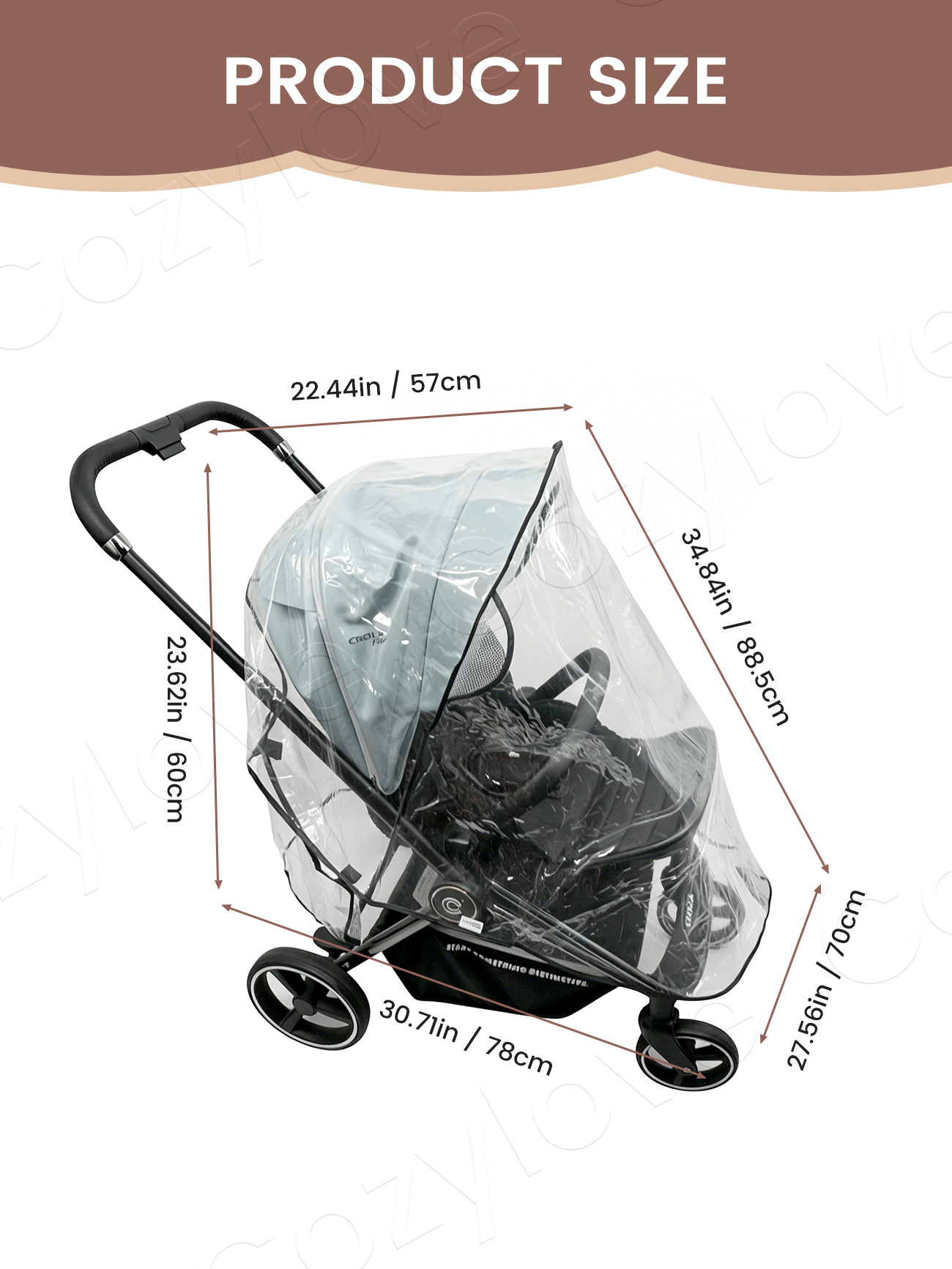 Housse de pluie universelle po - Stroller Rain Cover avis et prix